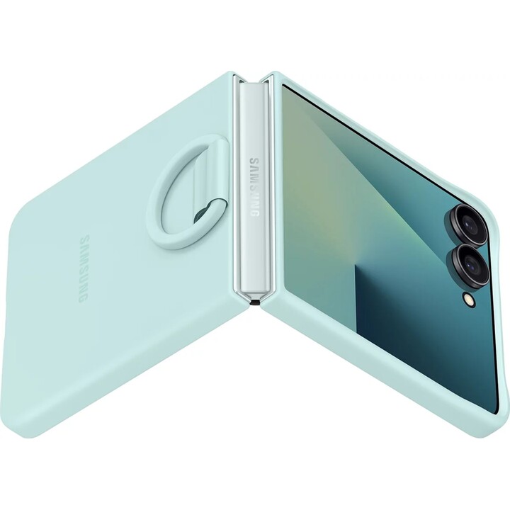 Custodia in silicone color menta per Galaxy Z Flip7