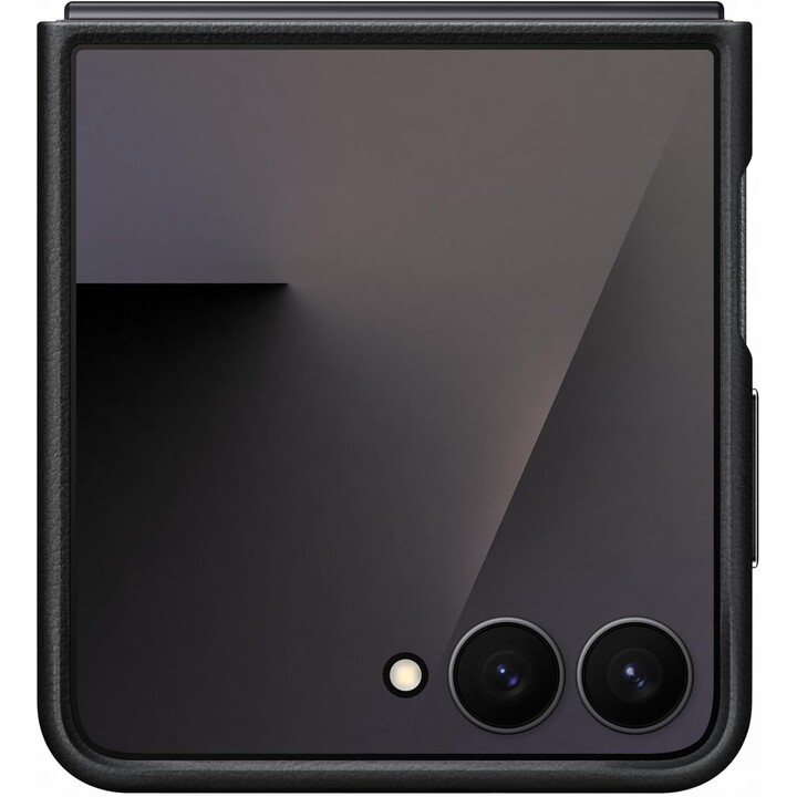 Funda cuero negra galaxy z flip7