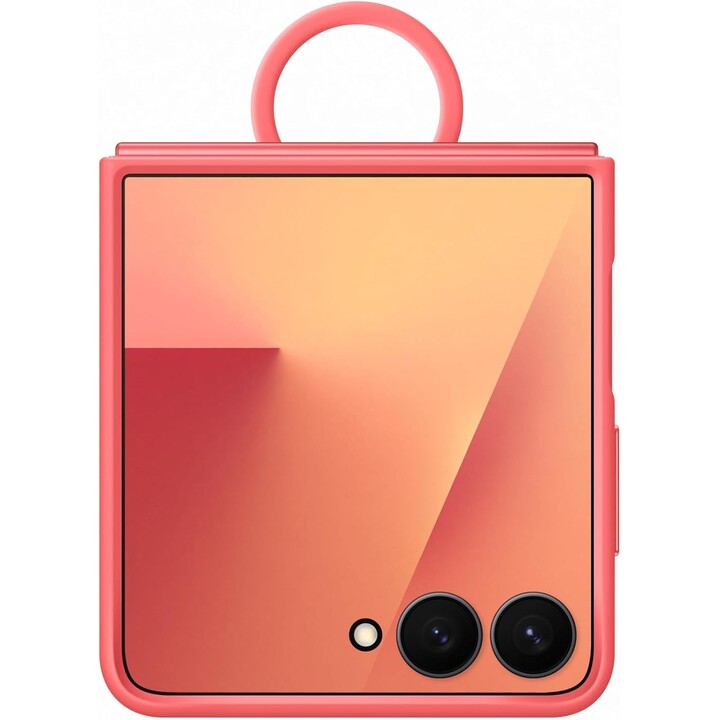 Samsung F766 Z Flip 7 Silicone Ring Case Red EF-PF766TR