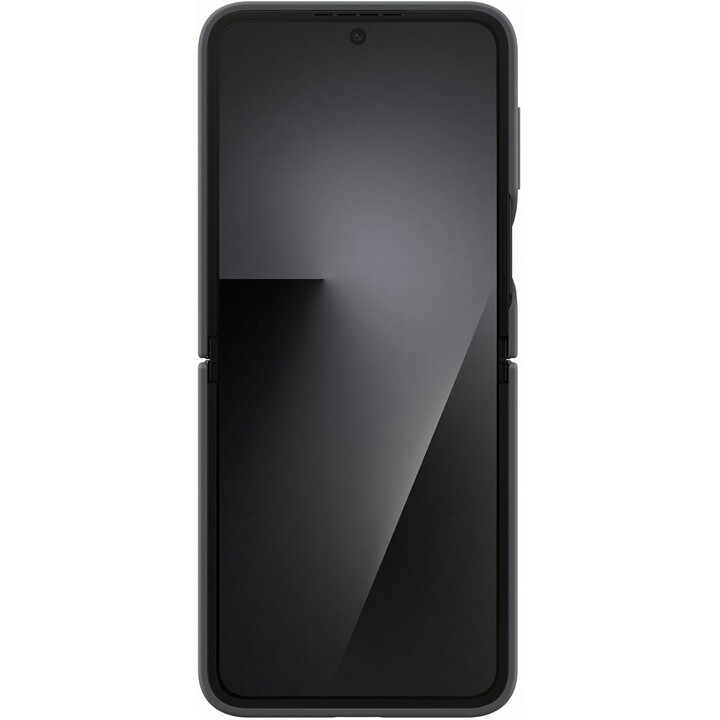 Samsung F766 Z Flip 7 FE Silikonringhülle Schwarz EF-PF741TB