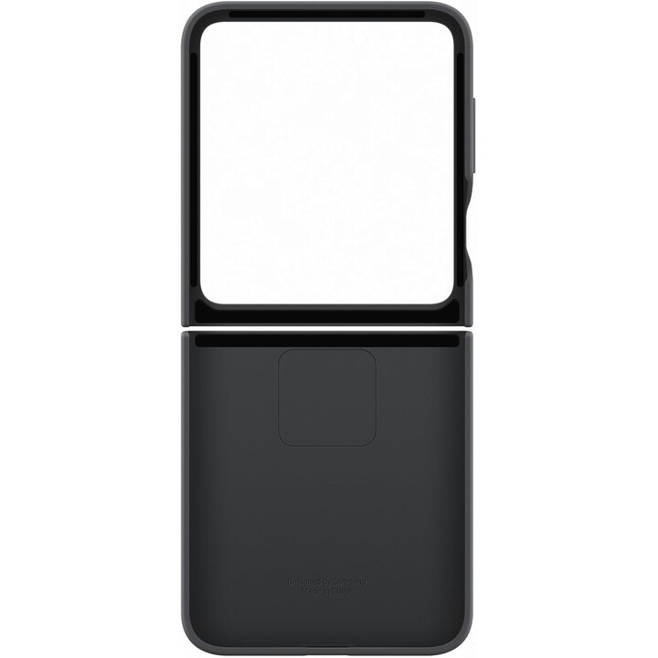 Samsung F766 Z Flip 7 FE Silikonringhülle Schwarz EF-PF741TB