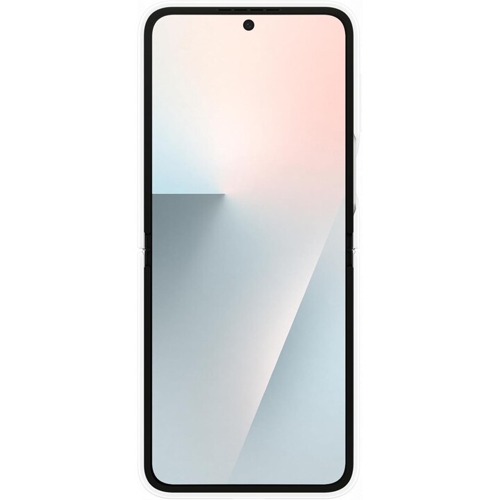 Custodia ad anello in silicone bianco per Samsung F766 Z Flip 7 FE EF-PF741TW