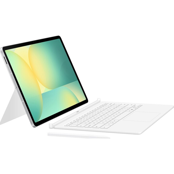 Samsung Book Cover AI Keyboard Case White for Galaxy Tab S10 FE Plus