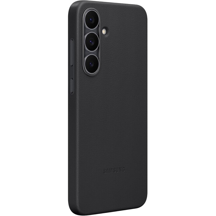 Samsung Galaxy Official Kindsuit - Faux Leather Case for S25 FE, Black