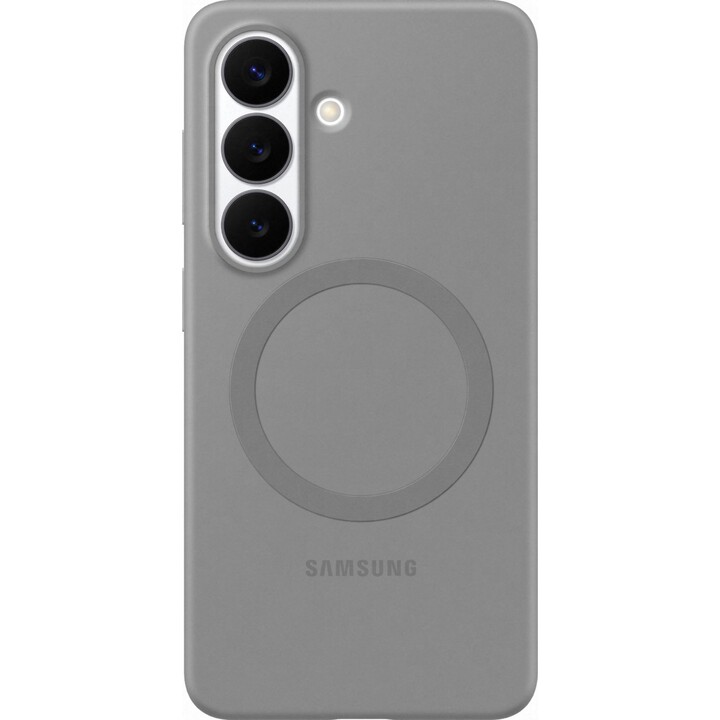 Samsung Galaxy S26 Silikon Magnet Qi2 Hülle Grau
