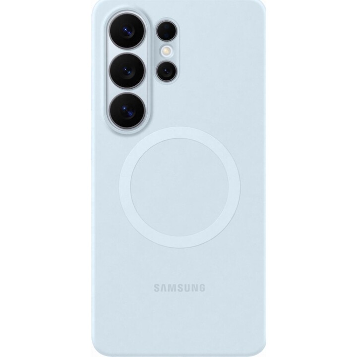Custodia magnetica in silicone Qi2 per Samsung Galaxy S26 Ultra blu