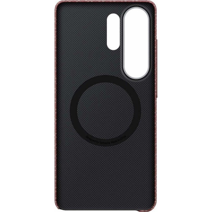 Funda magnética Ultra Carbon para Samsung S948 S26, color rojo coral intenso EF-KS948SRE