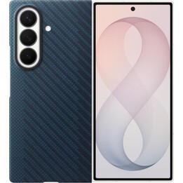 Cover posteriore magnetica in carbonio blu per Samsung Galaxy Z Fold 8 Ultra