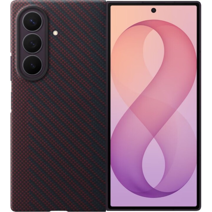 Samsung Carbon Back Cover Red Magnetic Samsung Galaxy Z Fold 8 Ultra