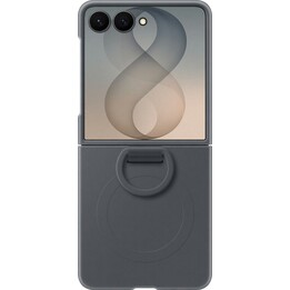 Cover posteriore in silicone Samsung con anello magnetico nero per Samsung Galaxy Z Flip 8