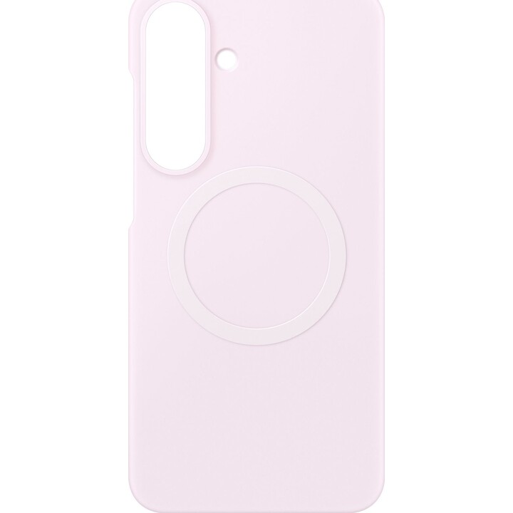 Cover posteriore magnetica in silicone rosa per Samsung Galaxy S26 FE