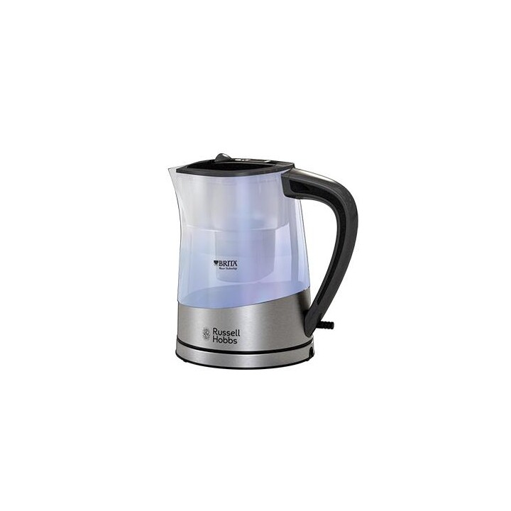 Russell Hobbs Purity tetera eléctrica 1 L Negro, Plata, Transparente 2200 W