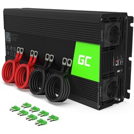 Green Cell INV10 adaptador e inversor de corriente Auto 2000 W Negro