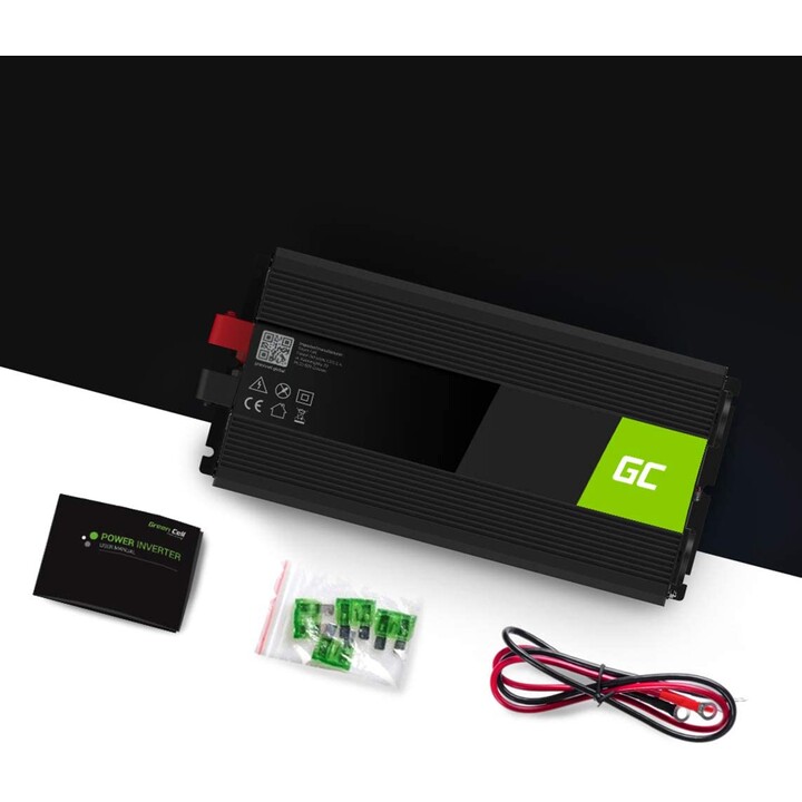 Green Cell INV10 Power Inverter and Adapter Auto 2000 W Black