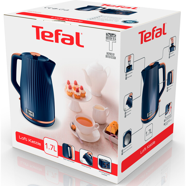 Tefal Loft KO251430 bouilloire 1,7 L Bleu