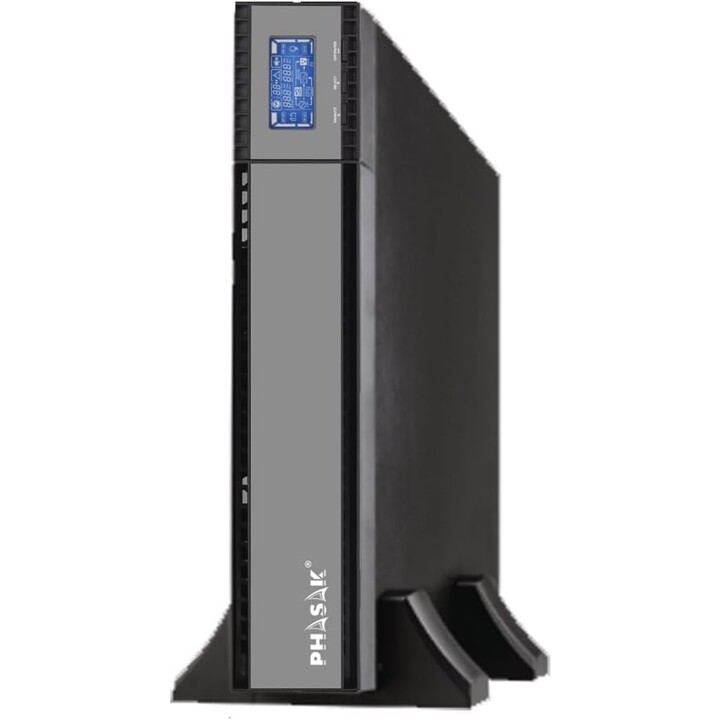 UPS Online Phasek Rack 3000 VA Online LCD/ 3000VA-2700W/ 8 Uscite/ Formato Rack