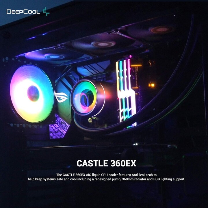 DeepCool GamerStorm Castle 360EX Black Liquid Cooling Kit