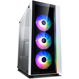 Deepcool MATREXX 55 V3 RGB 3F, Caja mid-tower ATX de alto rendimiento con doble cristal templado de 4mm, Ventiladores A-RGB, Bla