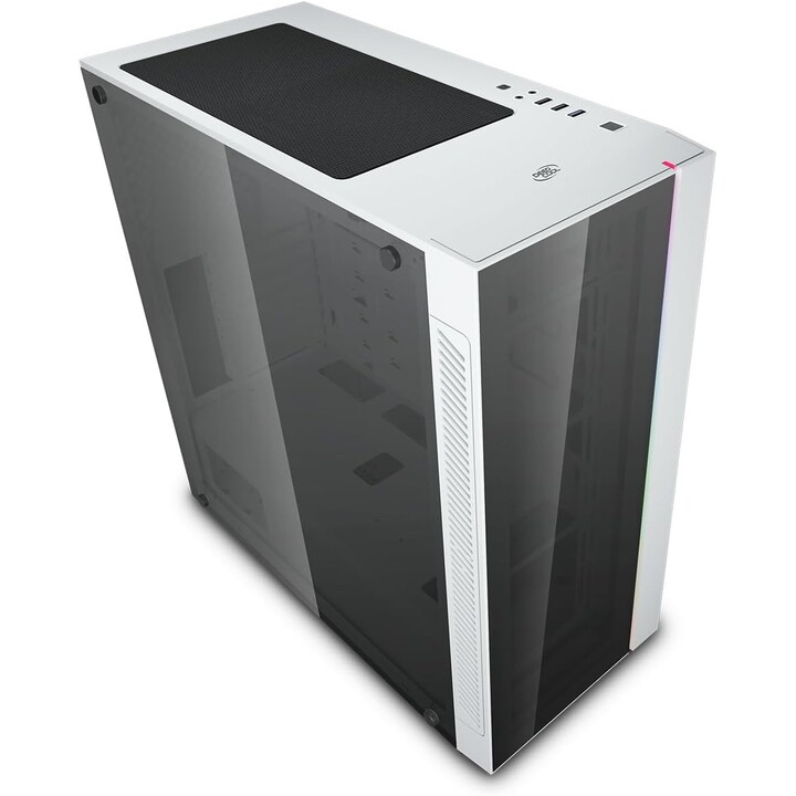Deepcool MATREXX 55 V3 RGB 3F, Caja mid-tower ATX de alto rendimiento con doble cristal templado de 4mm, Ventiladores A-RGB, Bla