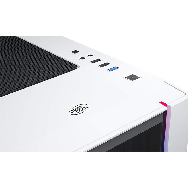 Deepcool MATREXX 55 V3 RGB 3F, Caja mid-tower ATX de alto rendimiento con doble cristal templado de 4mm, Ventiladores A-RGB, Bla