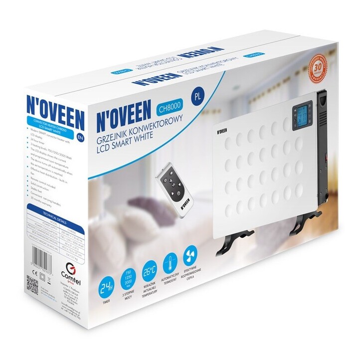 CALEFACTOR CONVECTOR NOVEEN CH8000 LCD SMART BLANCO