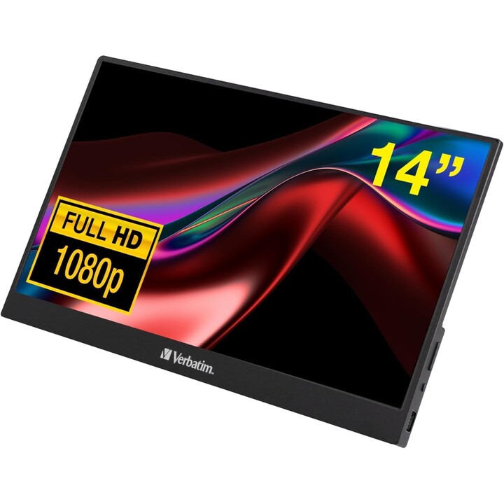 Verbatim PM-14 LCD 14" 1920 x 1080P Full HD Black