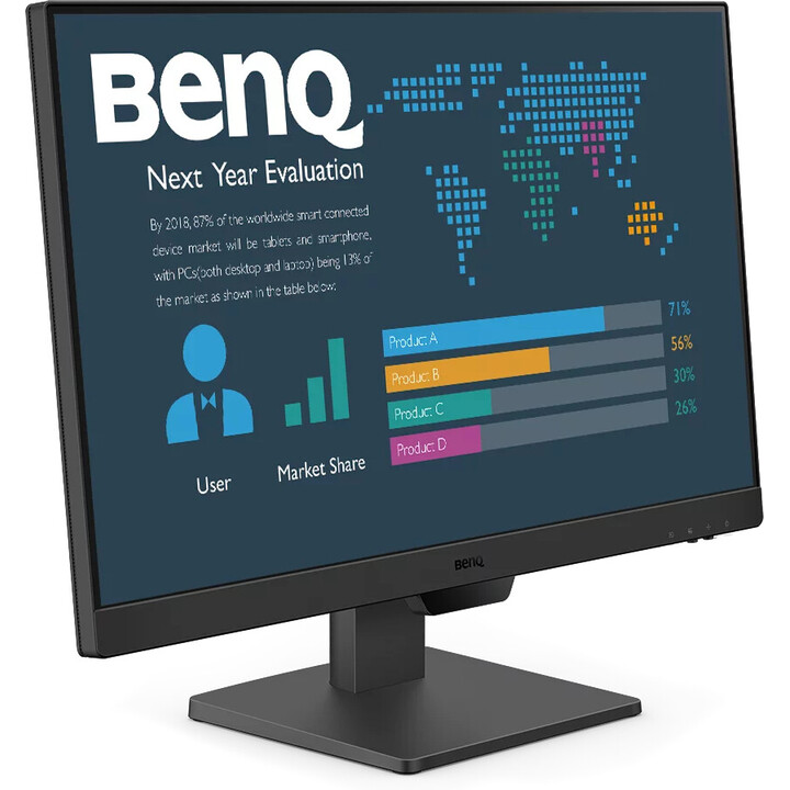 Monitor Benq BL2490, 23.8" IPS FHD, 100Hz, DP / 2x HDMI, Altavoces, Vesa, Cuidado de la vista
