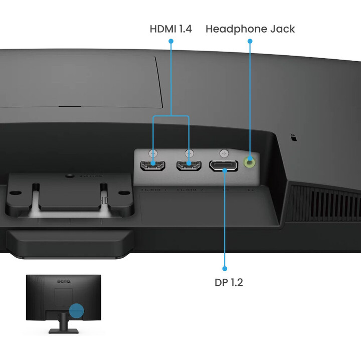 Monitor Benq BL2490, 23,8" IPS FHD, 100 Hz, DP / 2x HDMI, altoparlanti, Vesa, Eyecare