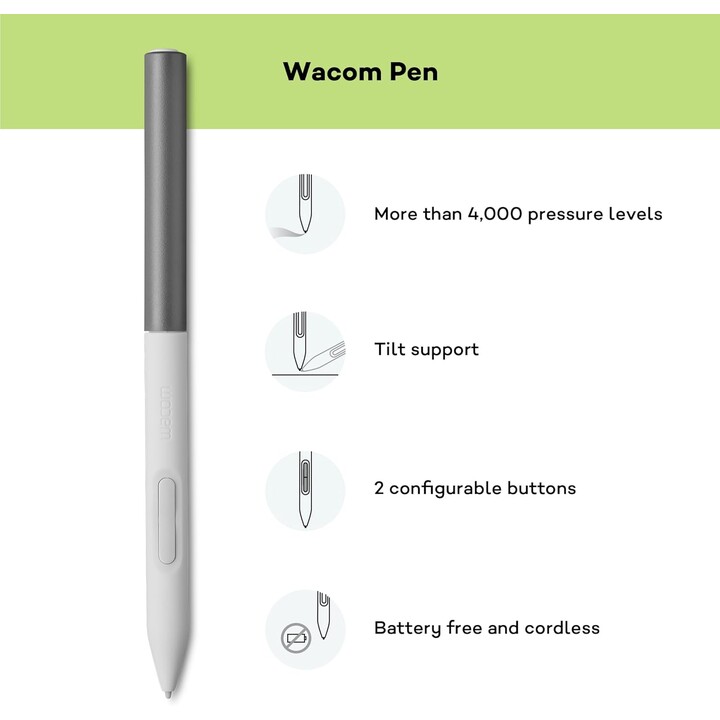 Wacom One 13 Touch, 13,3 interaktiver Monitor mit 10-Finger-Touch-Funktion