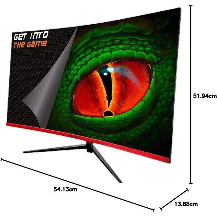 KeepOut XGM27PROIIIS 27 Monitor Gaming Curvo FullHD HVA 200Hz 1ms Nero