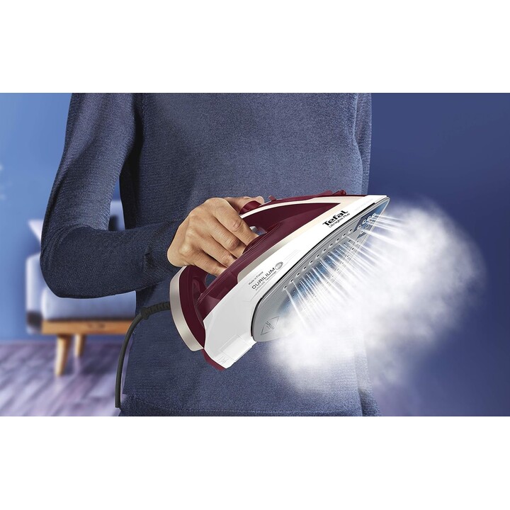 Tefal Ultimate Pure FV6810E0 plancha Plancha a vapor 2800 W Rojo, Plata
