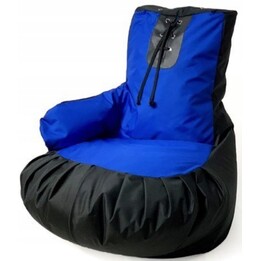 Sac pouf Sako gant de boxe noir-bleu XL 100 x 80 cm