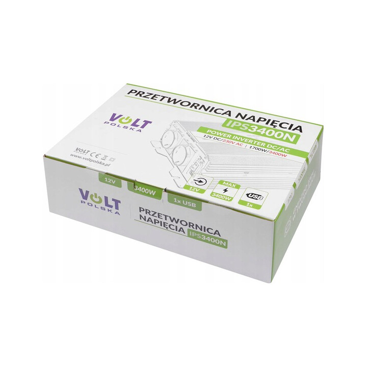 VOLT POLSKA IPS-3400 conversor de tensão 12/230V 1700/3400W