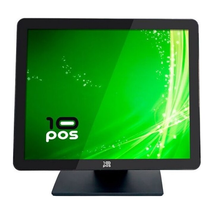 Monitor tátil 4:3 de 17" 10POS TS-17HV Capacitivo plano de 10 pontos HDMI VGA USB, VESA, preto