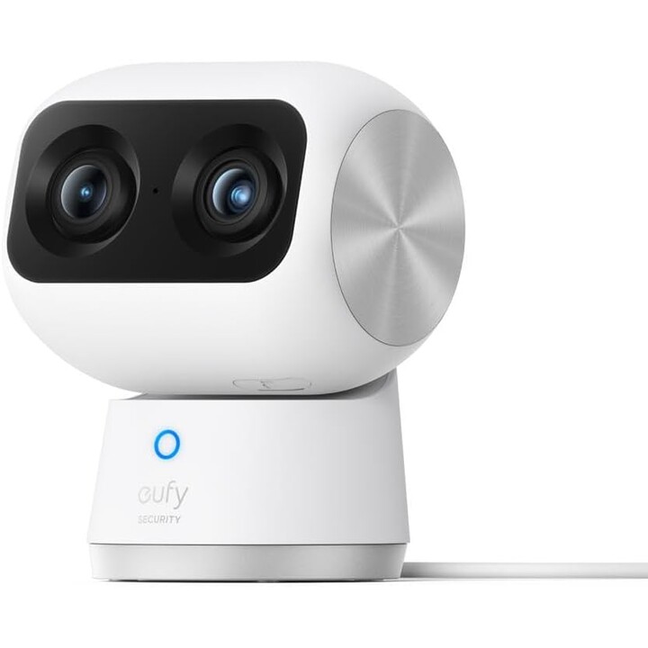 Eufy S350 Doble lente 4K Wi-Fi Dual Zoom 8× PTZ IA Blanco - Cámara de seguridad para interior