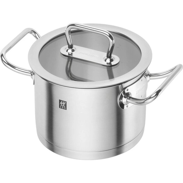 Zwilling Pro Olla de acero inoxidable de 16 cm con tapa, 2,0 L