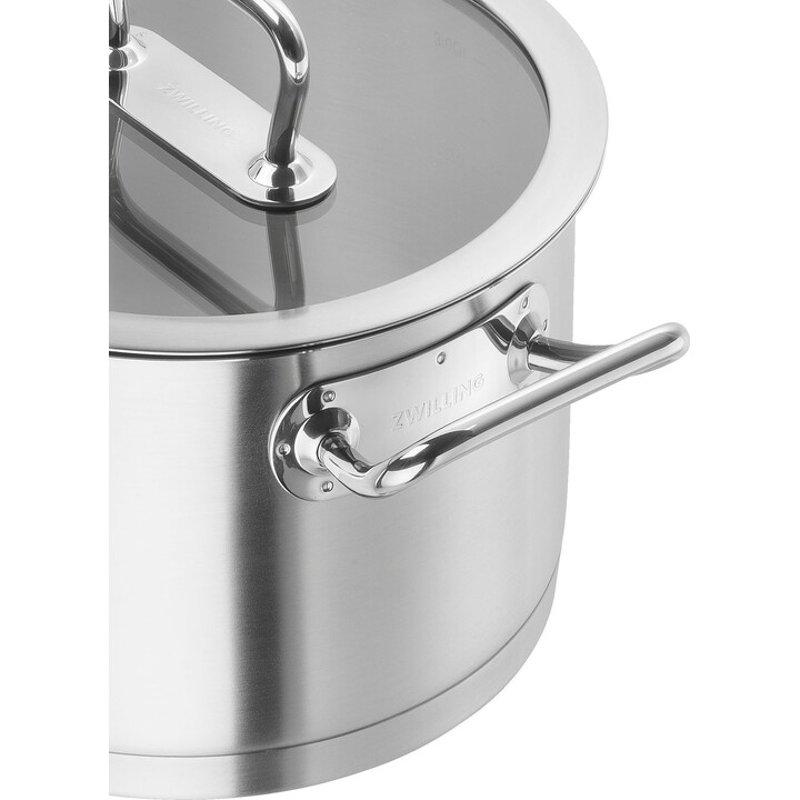 Zwilling Pro Olla de acero inoxidable de 16 cm con tapa, 2,0 L
