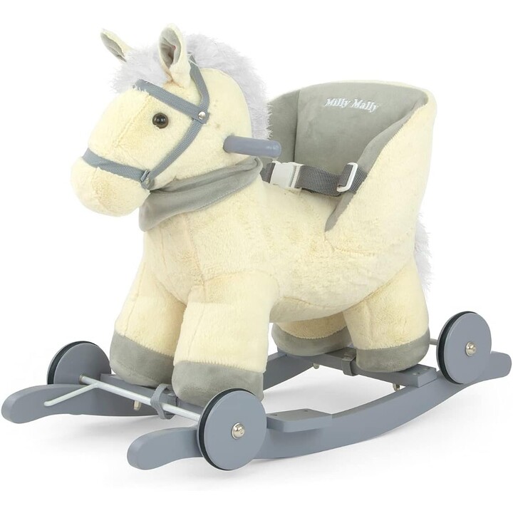 Milly Mally Polly, Schaukelpferd, Kinderspielzeug, Beige