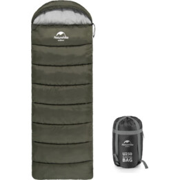 Saco de dormir u350 NH20MSD07-verde militar-derecha NATUREHIKE