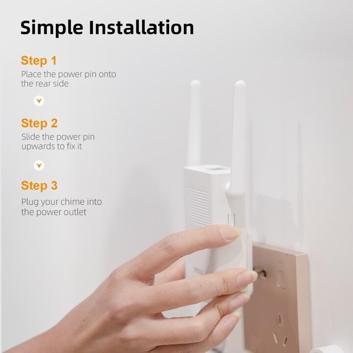 IMOU DS21, Wi-Fi Extender & Smart Door Chime für IMOU-Türklingeln und -geräte, weiß