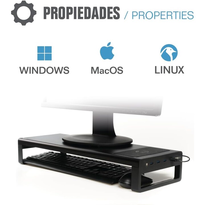 Iggual IGG316900 Preto - Suporte para monitor
