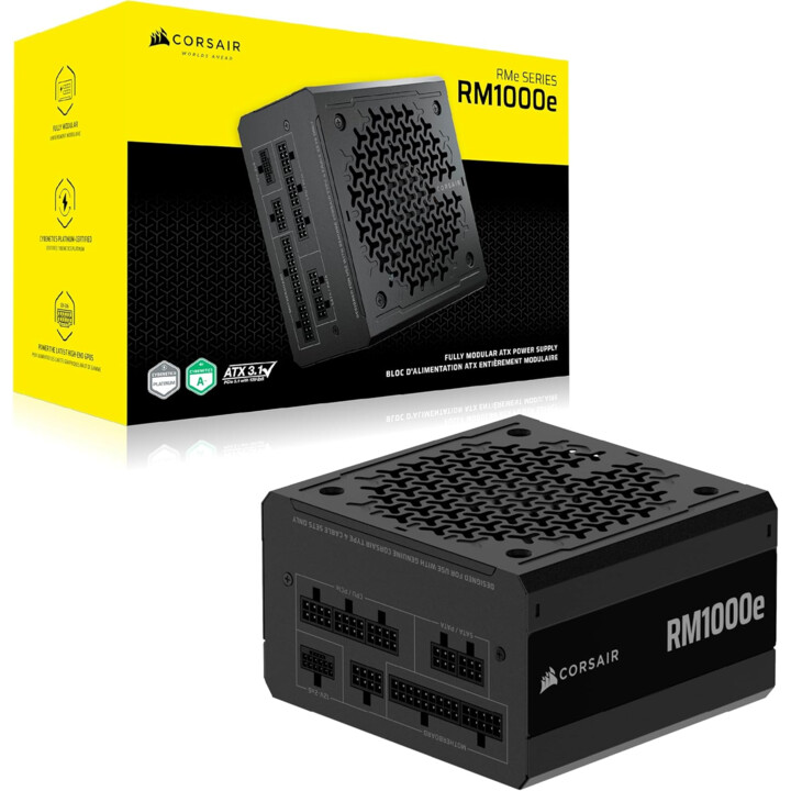 Corsair RM1000e 2025 80 Plus Gold 1000W ATX 3.1 PCIE 5.1 Modular