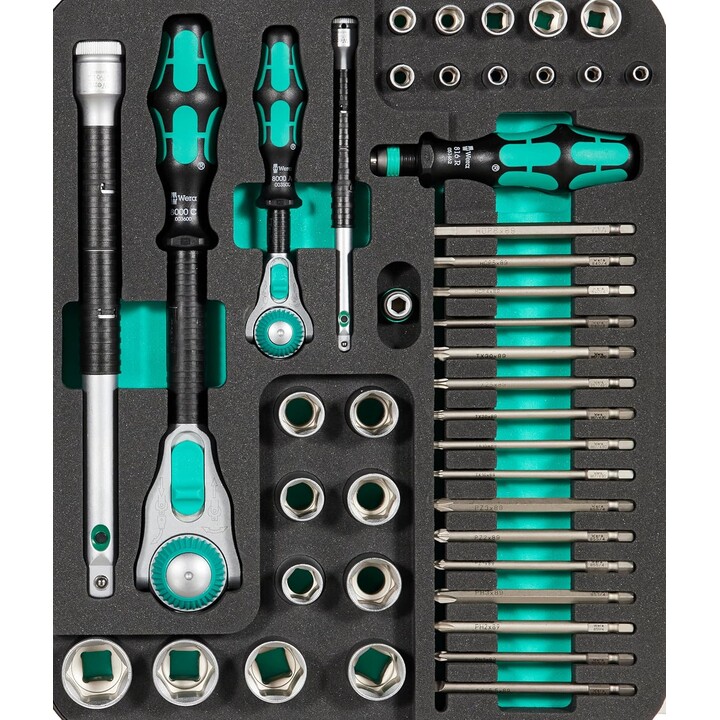 Wera 8100 SA/SC 2 Zyklop, Jogo de chaves de fenda com catraca