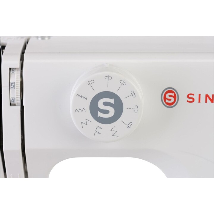 Macchina per cucire Singer M1005, Numero di punti 11, Numero di asole 1, Bianco