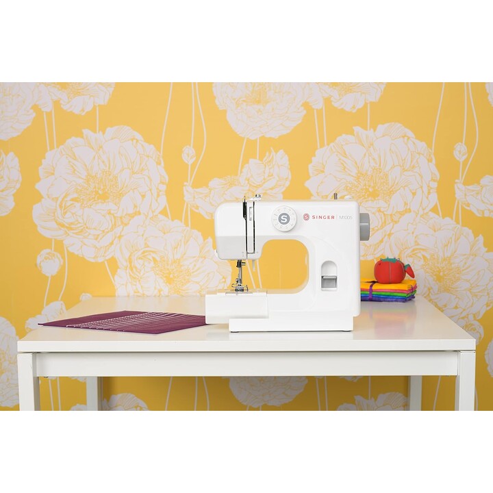 Singer Sewing Machine M1005, Number of stitches 11, Number of buttonholes 1, White