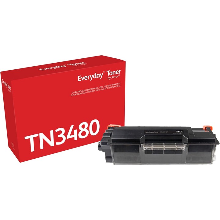 Tóner compatible Xerox 006R04587 compatible con Brother TN-3480/ 8000 páginas/ Negro
