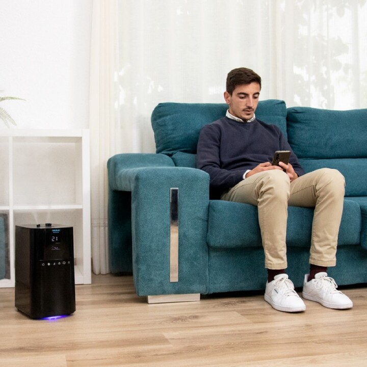 Humidificador Cecotec BreezeCare 4000 Connected, depósito de 6 litros, humidificación de 400 ml/h, Wi-Fi y control táctil