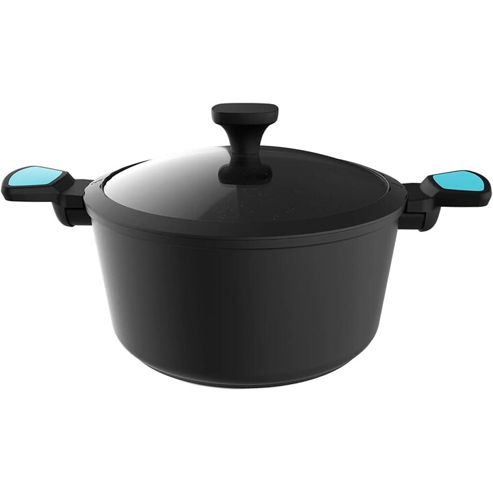Cecotec Polka Platinum 28 Pot Thunder, Pot 28 cm de diamètre, aluminium forgé, Téflon Platinum plus revêtement antiadhésif