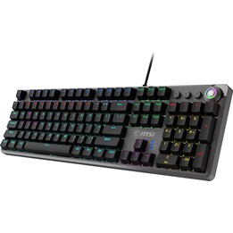 Clavier Gaming MSI FORGE GK310 RED DE USB QWERTY Allemand Noir