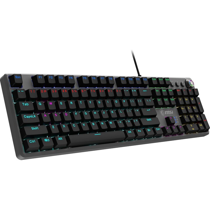 Teclado para juegos MSI FORGE GK310 RED DE USB QWERTY Alemán Negro